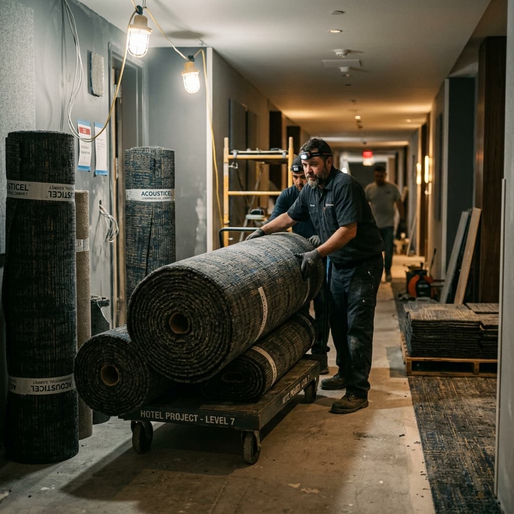 Commercial Wall-to-Wall Acoustic Carpet