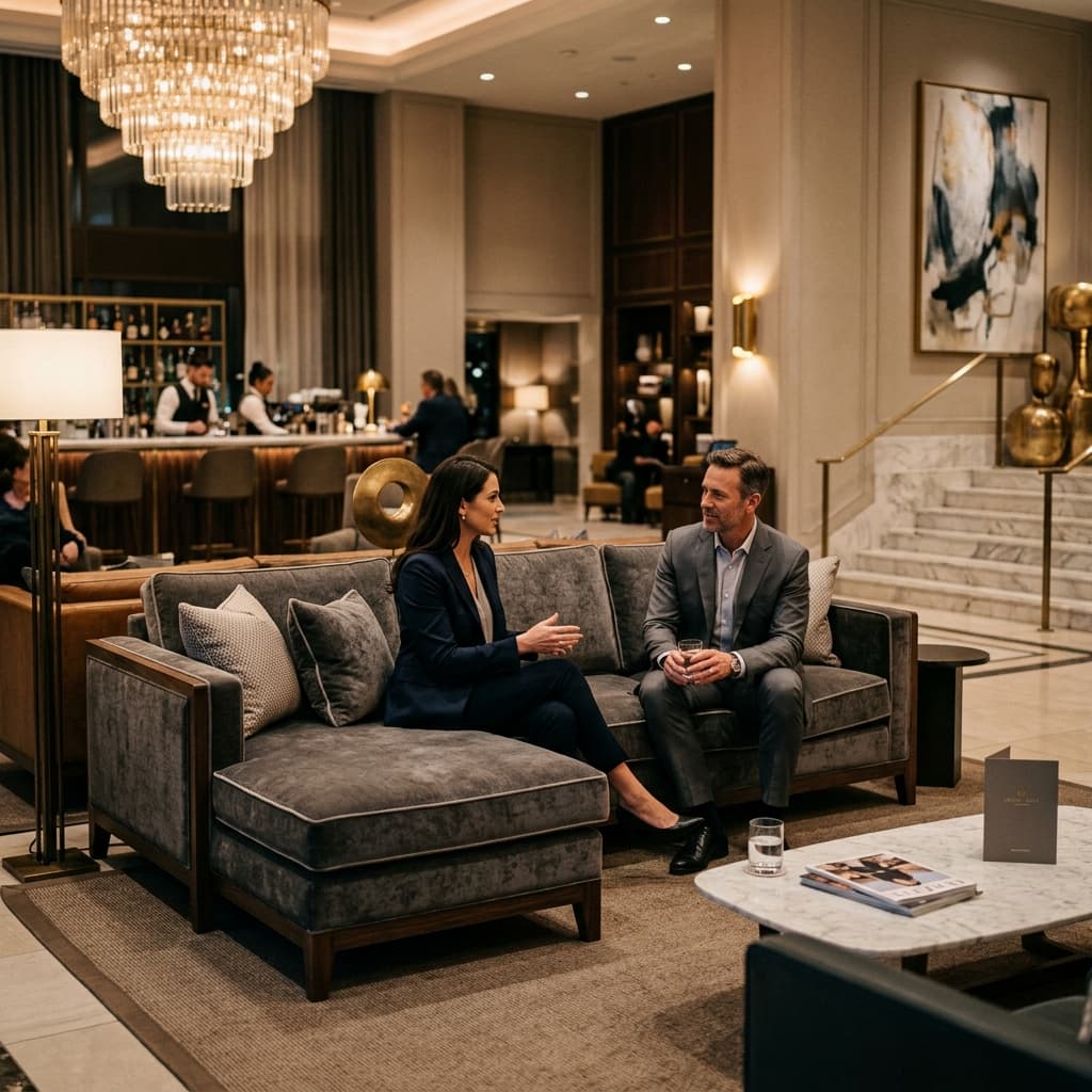 Contract Grade Lobby Seating Sofa