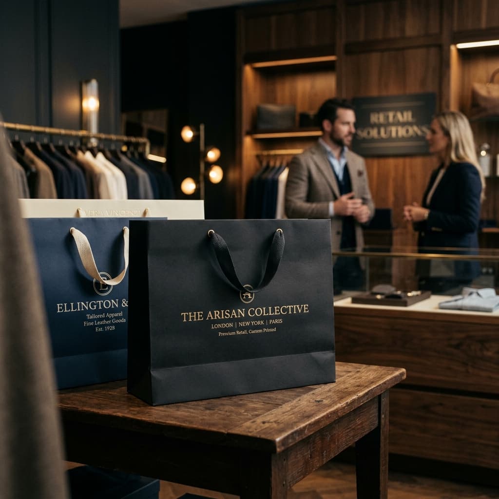 Custom Printed Paper Carrier Bags