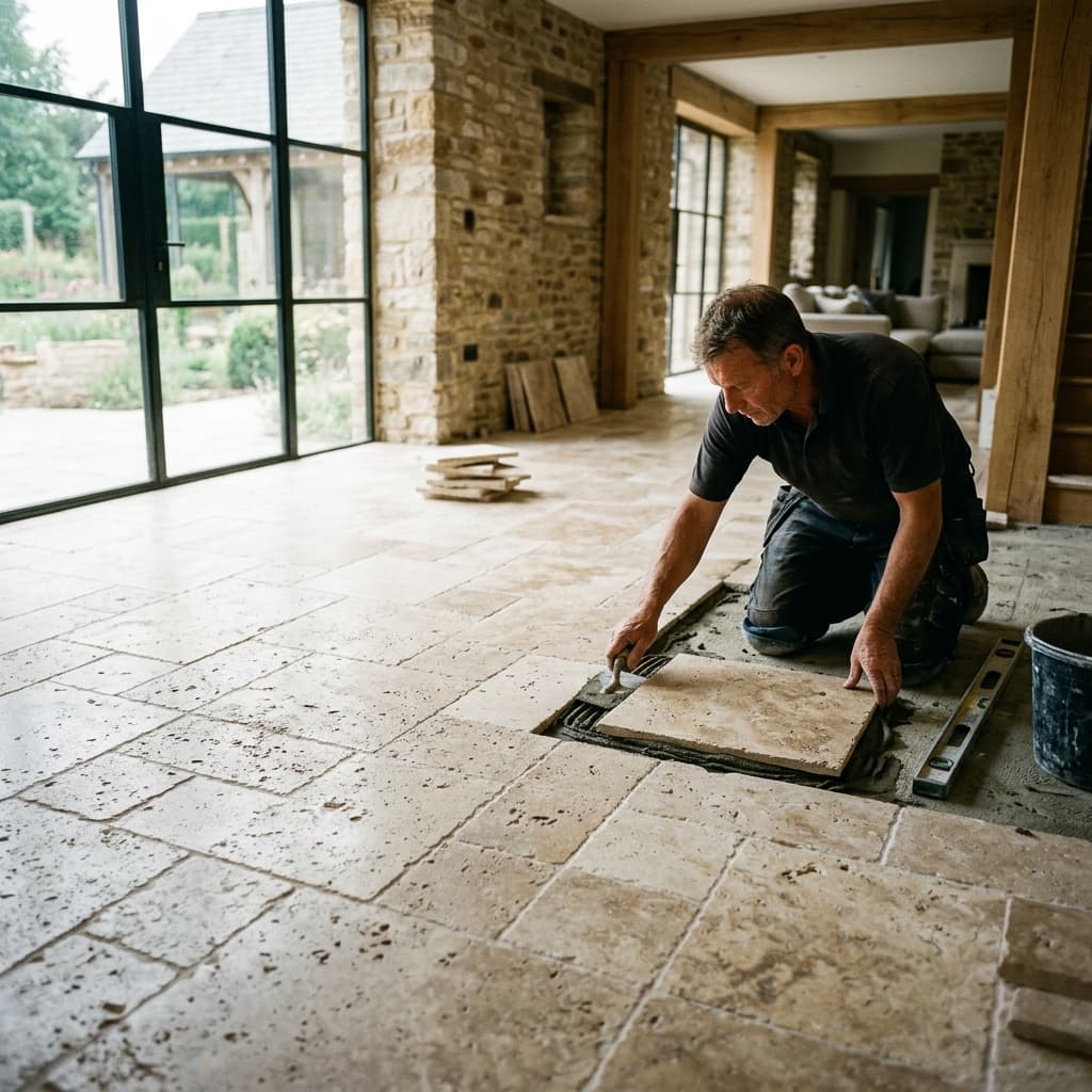 Premium Travertine French Pattern Tiles