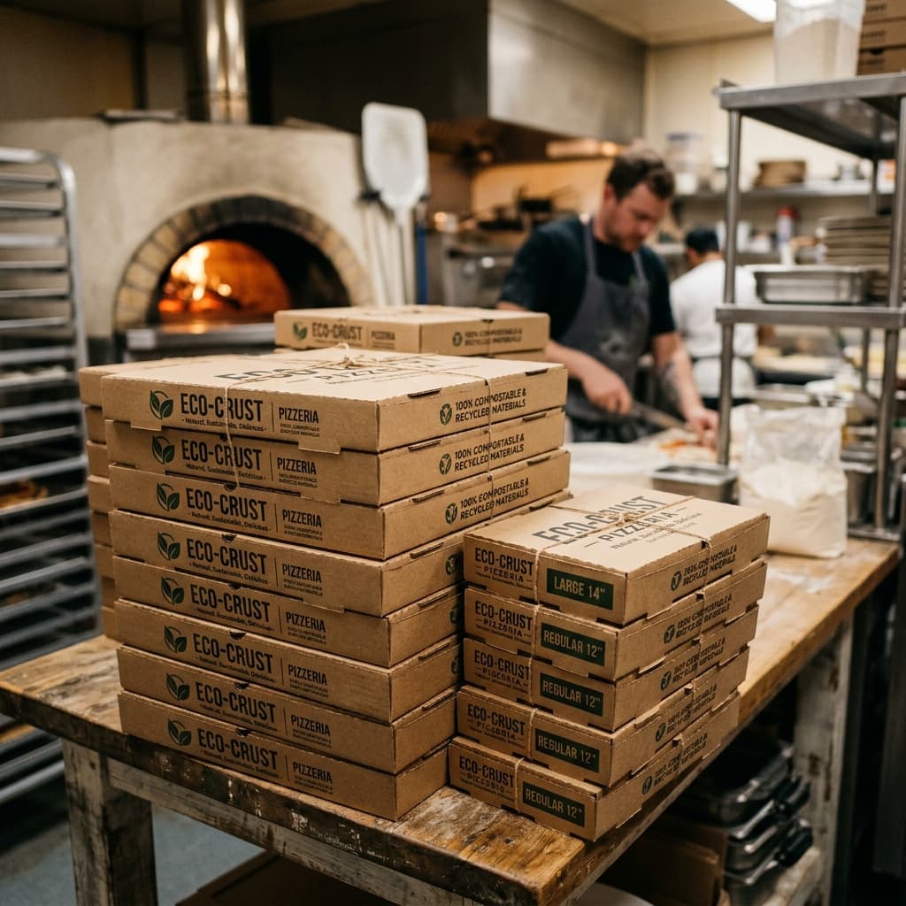 Eco-Friendly Kraft Pizza & Food Delivery Boxes